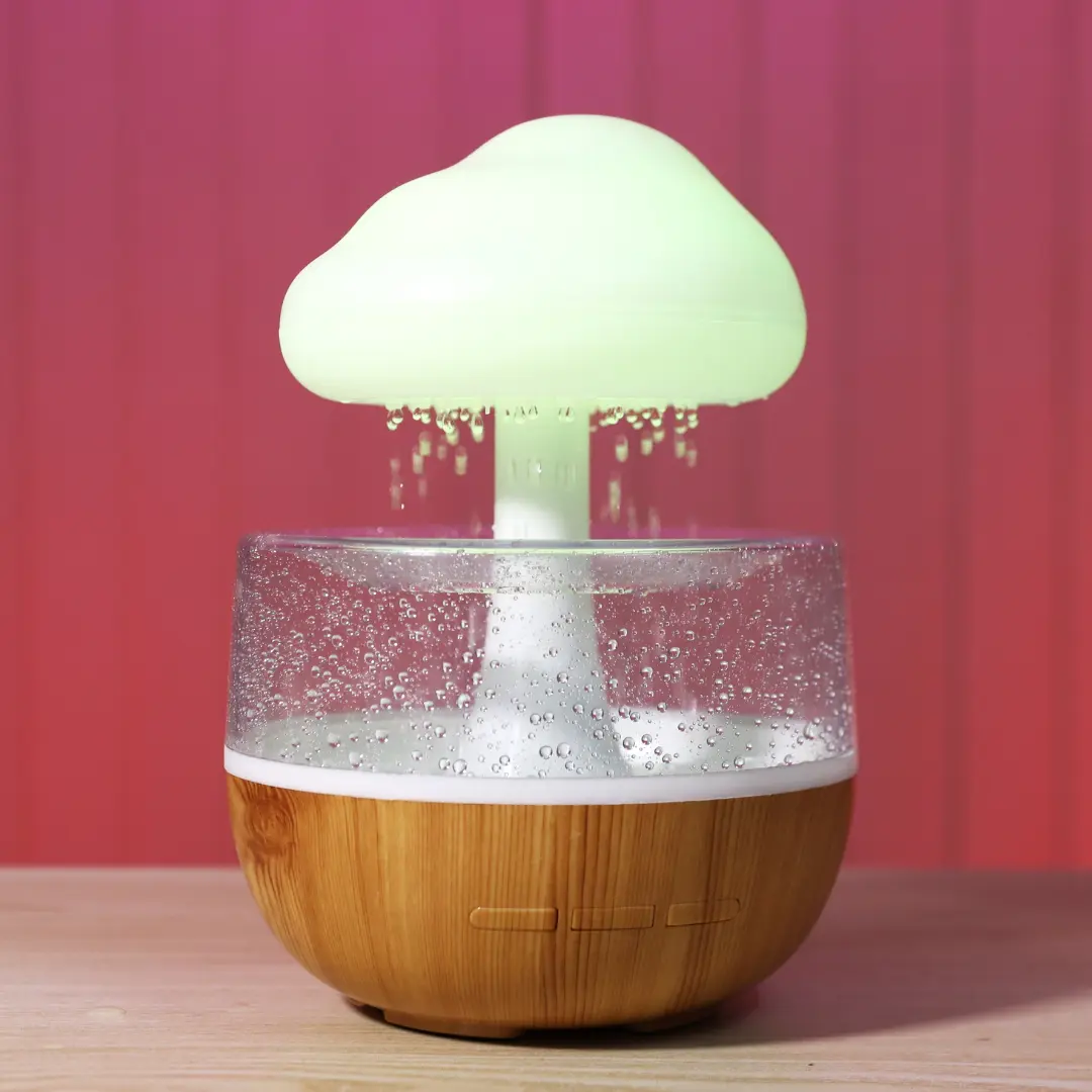 Rechargeable Rain Cloud Humidifier Mushroom Lamp